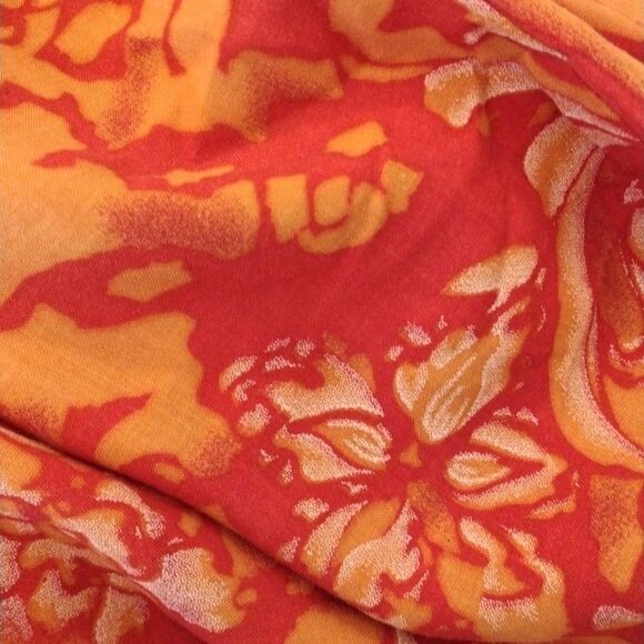 Tropical Inspired Orange Midi/Maxi Dress - Picture 9 of 11